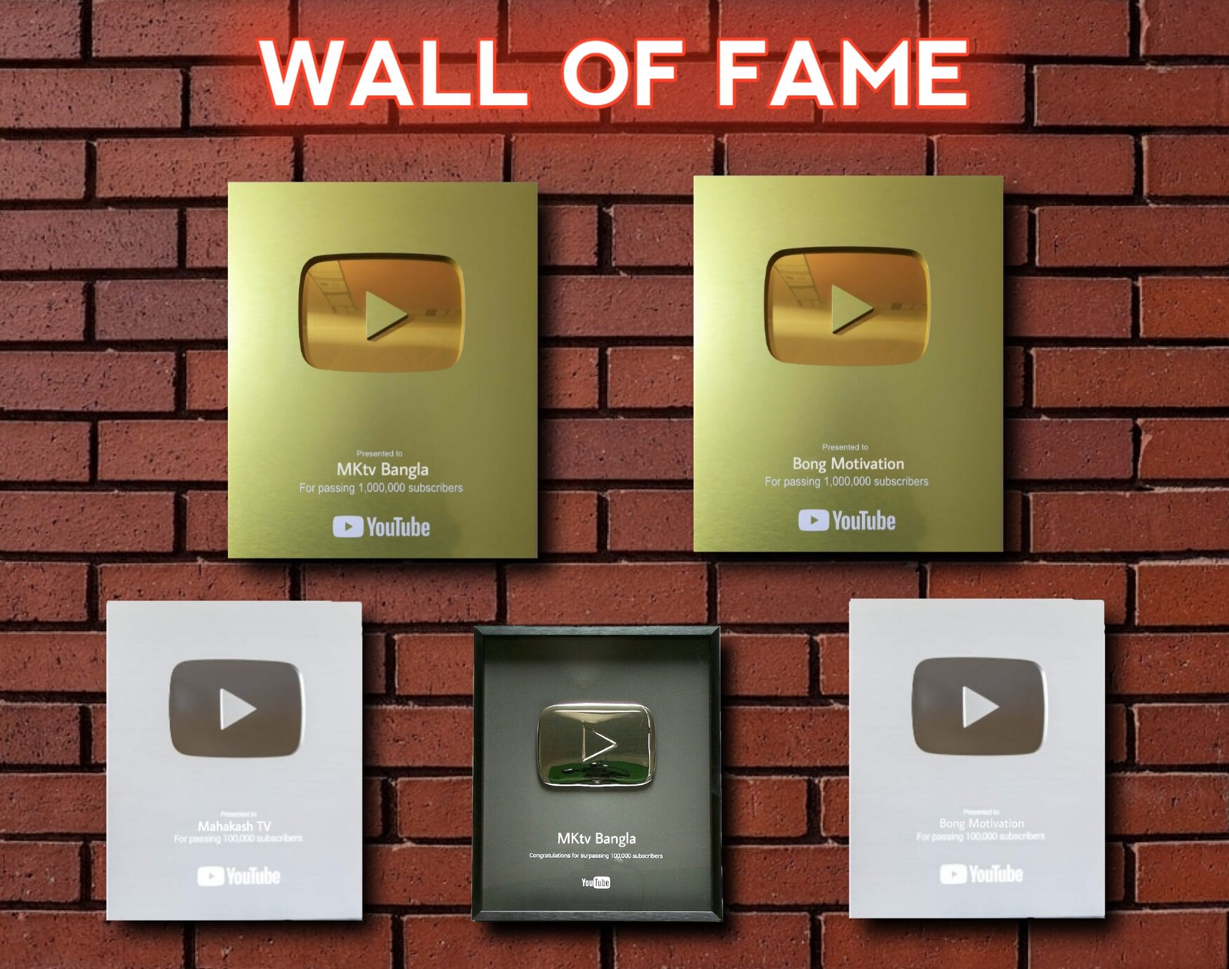 Wall of fame _ WE GUIDE CREATORS
